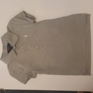 Girl's Police Ralph Lauren Gray Short-sleeve Shirt